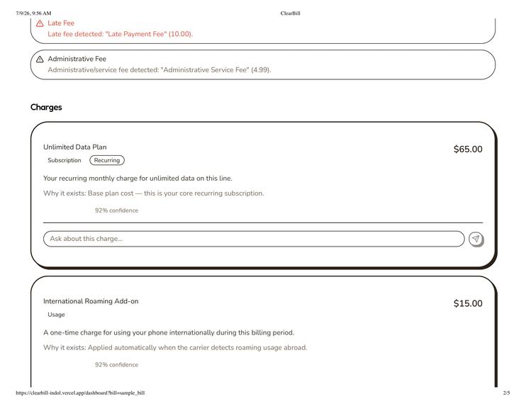 ClearBill – screenshot 4