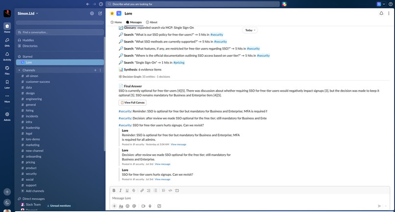 lore-slack-agent – screenshot 4