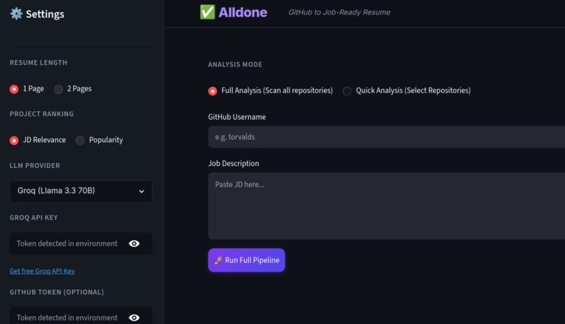 Alldone – screenshot 1