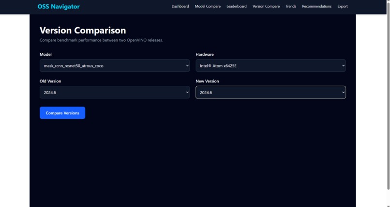 OpenVINO OSS Navigator – screenshot 2