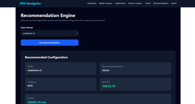 OpenVINO OSS Navigator – screenshot 7