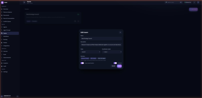 Lore — the org-memory agent for Slack – screenshot 1