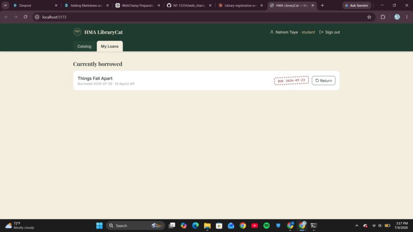 School based Library Management System – screenshot 1