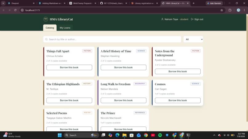 School based Library Management System – screenshot 2