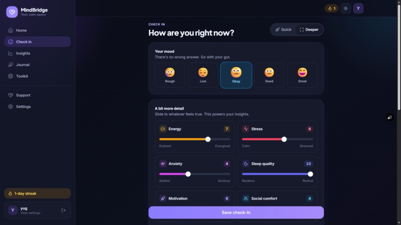 MindBridge – screenshot 4