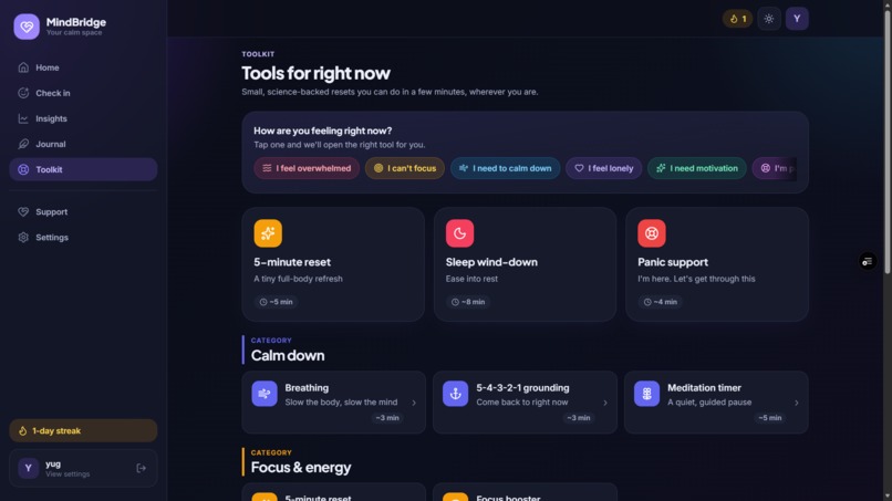 MindBridge – screenshot 12