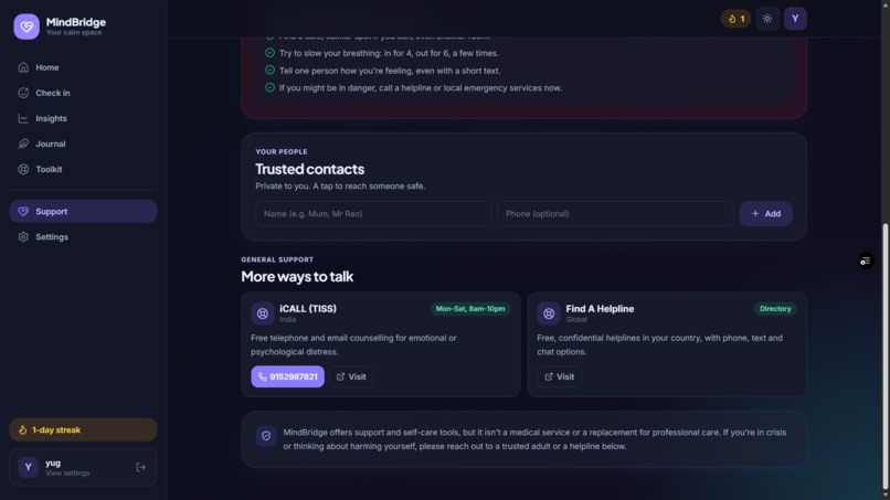MindBridge – screenshot 5