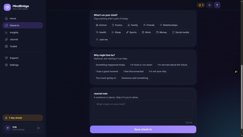 MindBridge – screenshot 7