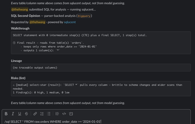 SQL Second Opinion – screenshot 3