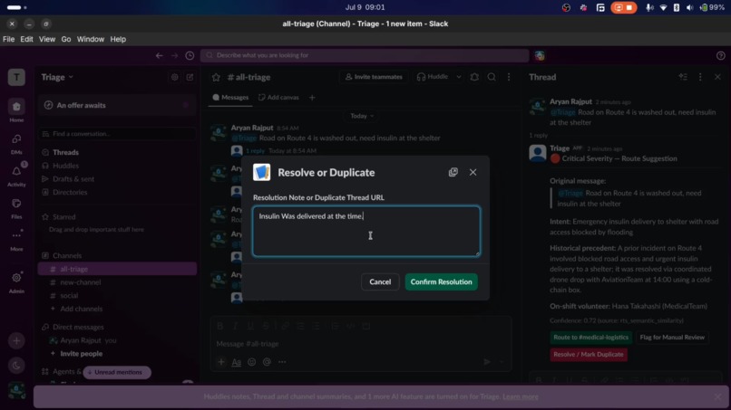 Triage – screenshot 3