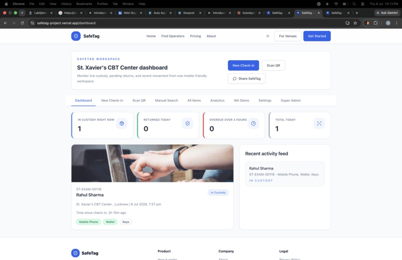 SafeTag – AI Powered Hardware-Free Smart Locker – screenshot 7
