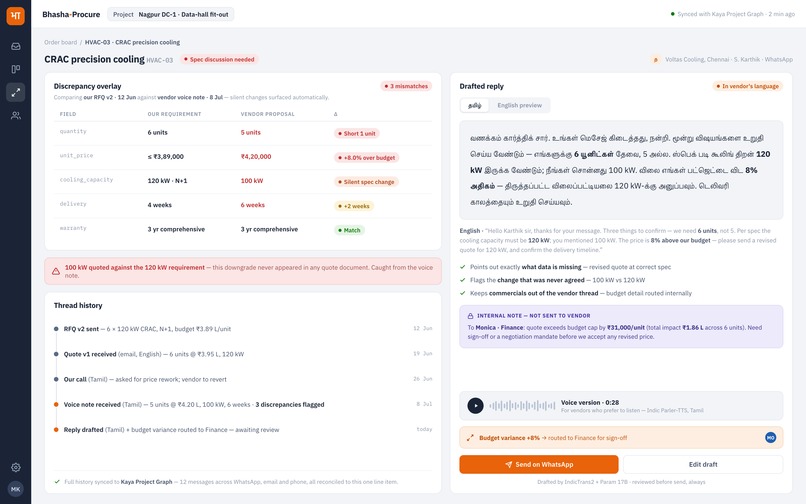Bhasha-Procure – screenshot 1