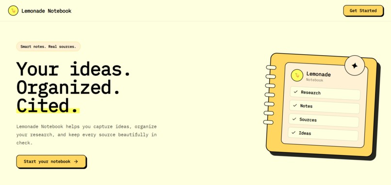 Lemonade Notebook – screenshot 3