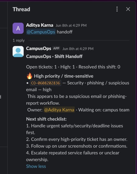 CampusOps Agent – screenshot 3