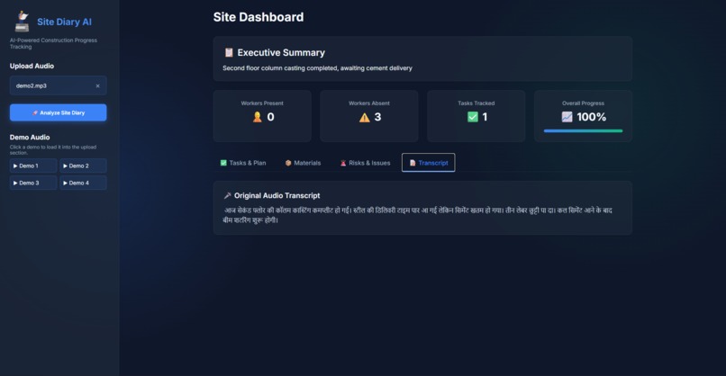 Site Diary AI – screenshot 5