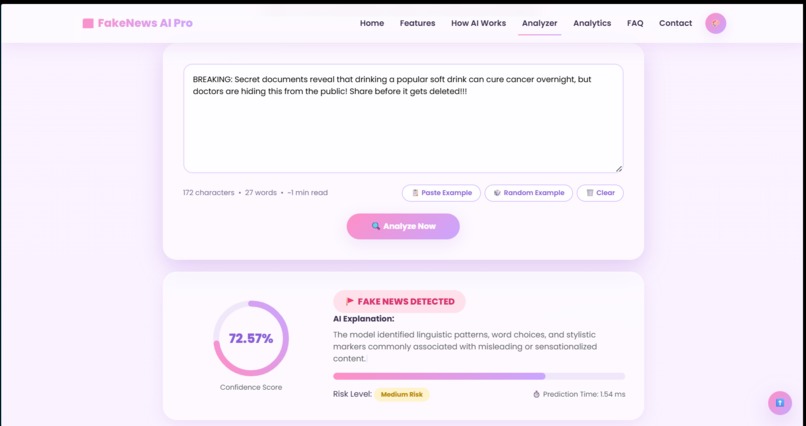FakeNews-AI – screenshot 4