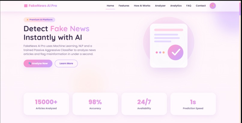 FakeNews-AI – screenshot 1