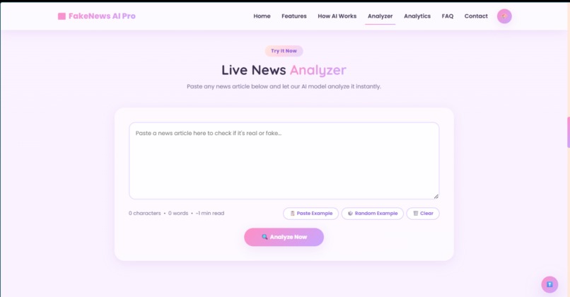FakeNews-AI – screenshot 2