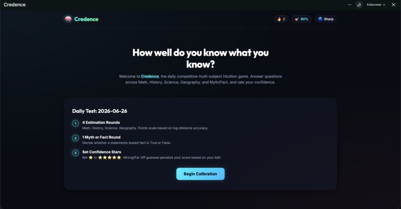 Credence – screenshot 2