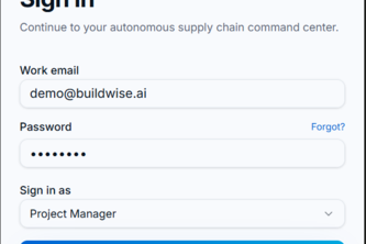 BuildWise AI – Autonomous Supply Chain Intelligence