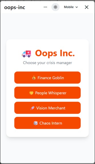 Oops Inc. – screenshot 1