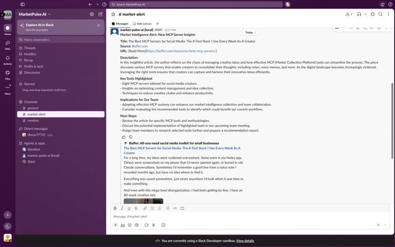 MarketPulse AI – screenshot 2