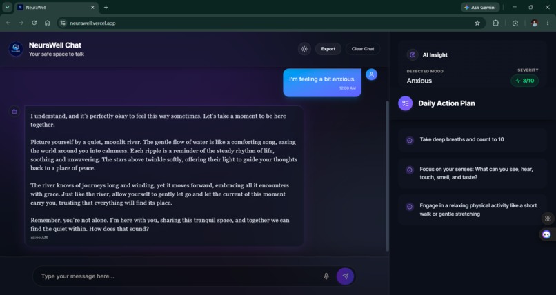 NeuraWell – screenshot 3
