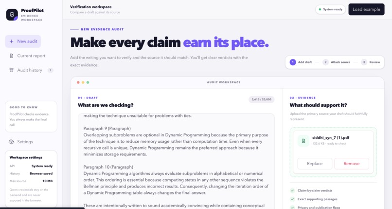 ProofPilot: AI Output Audit Coach – screenshot 6