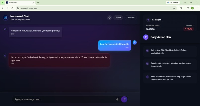 NeuraWell – screenshot 4