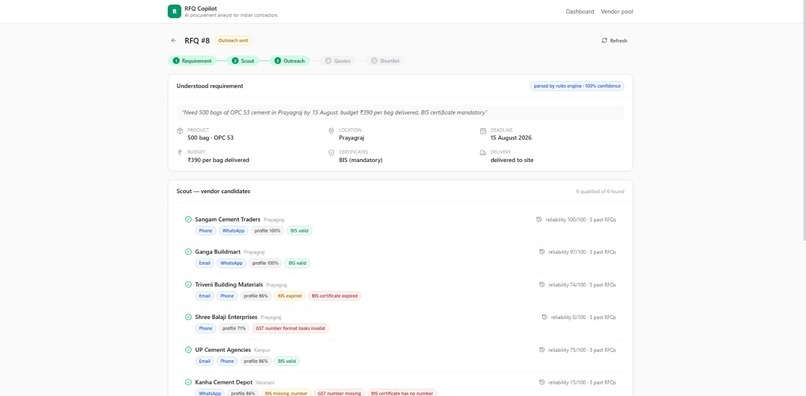 RFQ Copilot – screenshot 3