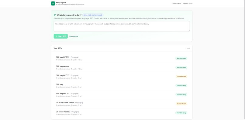 RFQ Copilot – screenshot 4