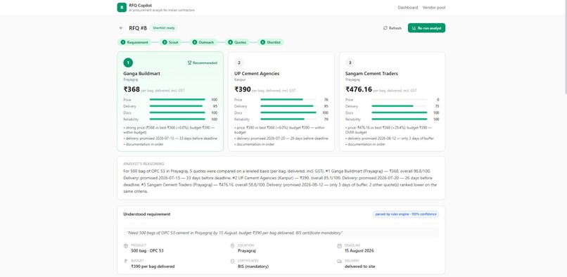 RFQ Copilot – screenshot 6