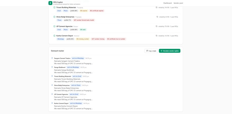 RFQ Copilot – screenshot 8