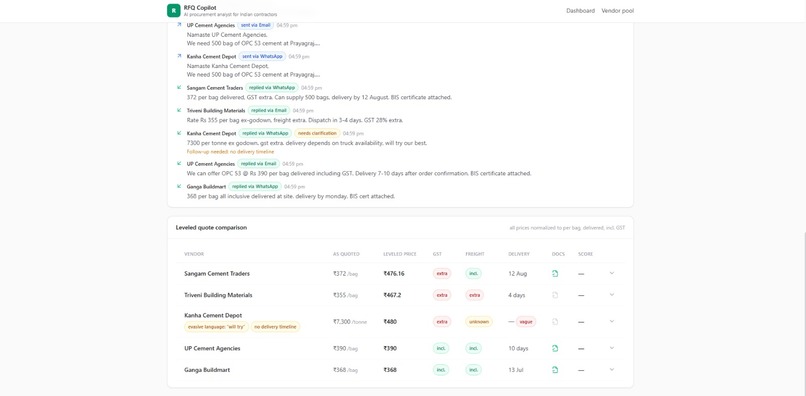 RFQ Copilot – screenshot 9