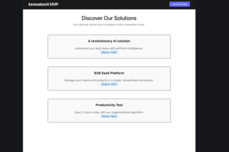 InnovatorsX MVP: The Solution Hub
