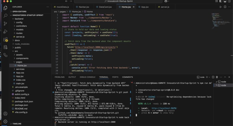 InnovatorsX MVP: The Solution Hub – screenshot 3