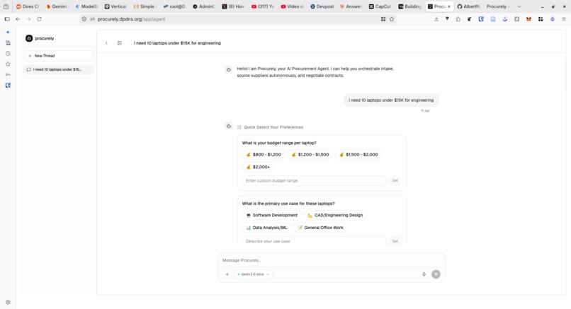 Procurely  – screenshot 3
