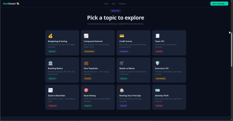 StartSmart – screenshot 2