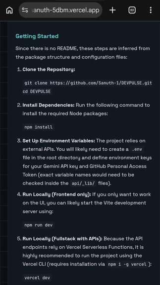 DEVPULSE – screenshot 4