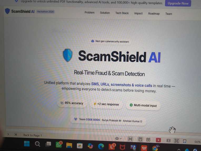 ScamShield AI: Real-Time Fraud Detection – screenshot 1