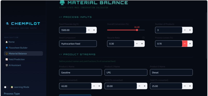 ChemPilot: AI Process Design Assistant – screenshot 5