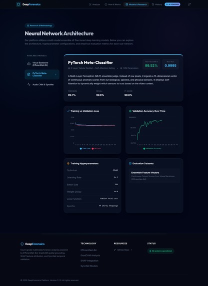 Deepfake Forensics & XAI Engine  – screenshot 2