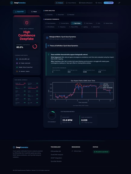 Deepfake Forensics & XAI Engine  – screenshot 8