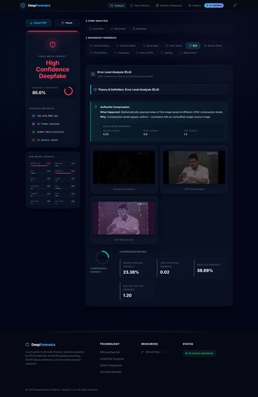 Deepfake Forensics & XAI Engine  – screenshot 9