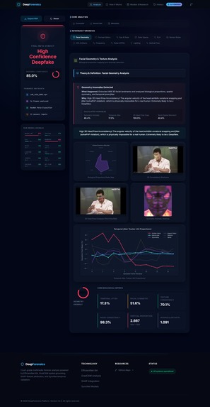 Deepfake Forensics & XAI Engine  – screenshot 12