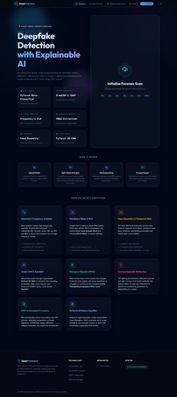 Deepfake Forensics & XAI Engine  – screenshot 13