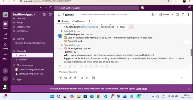 3fLeadFlow Agent – screenshot 3