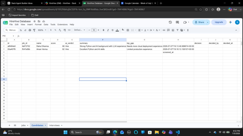 HireHive – AI Recruitment Copilot for Slack – screenshot 1