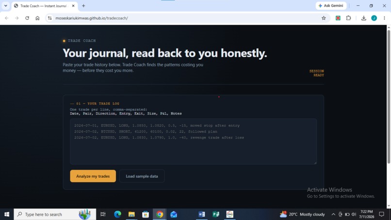 Trade Coach, Personalized Instant Journal Analyzer – screenshot 2