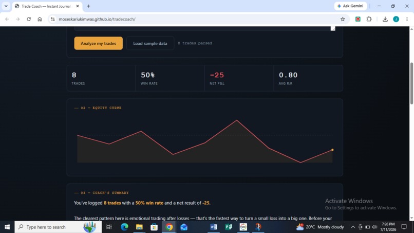 Trade Coach, Personalized Instant Journal Analyzer – screenshot 3